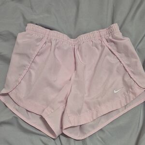 Nike Girl's Light Pink Athletic Shorts Size Medium